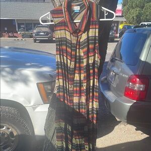 Kavu Multicolor Striped Sleeveless Dress